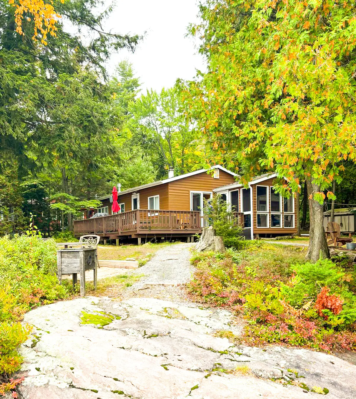 The cottage from the dock